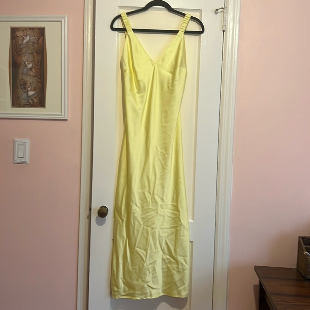 Midi Perfect Slip Dress - A New Day - Yellow - Small